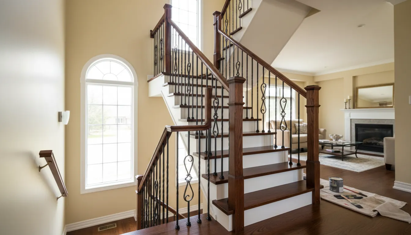 Staircase and Railing Refinishing in Halton Hills